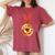 World's Best Mom Gold Medal Mother's Day Women's Oversized Comfort T-Shirt Crimson