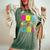 80S Girl 1980S Theme Party 80S Costume Outfit Girls Women's Oversized Comfort T-Shirt Moss