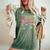 Cool Paras Club Groovy Paraprofessional Paraeducator Women's Oversized Comfort T-Shirt Moss Cool Paras Club Groovy Paraprofessional Paraeducator Women's Oversized Comfort T-Shirt Moss
