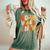 Good Vibes Only Peace Love 60S 70S Tie Dye Groovy Hippie Women's Oversized Comfort T-Shirt Moss