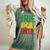 Irie Irie Irie Roots Reggae Jamaica Jamaican Slang Women's Oversized Comfort T-Shirt Moss