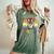 Lgbtq Swedish Vallhund Dog Rainbow Love Gay Pride Women's Oversized Comfort T-Shirt Moss