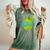 Liguria Retro Olive Italy Vintage Souvenir Women's Oversized Comfort T-Shirt Moss