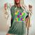 In My Mardi Gras Era Retro Groovy Carnival Party Women Women's Oversized Comfort T-Shirt Moss