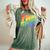 Rainbow Lgbtq Drag King Women's Oversized Comfort T-Shirt Moss