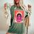 Retro Summer Jesus Revolution Vintage Christian Revival Women's Oversized Comfort T-Shirt Moss