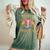 Roe Roe Roe Your Vote Floral Feminist Flowers Women's Oversized Comfort T-Shirt Moss