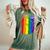 San Diego Lgbt Pride Month Lgbtq Rainbow Flag Women's Oversized Comfort T-Shirt Moss