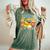 Vintage Cool Duck With Sunglasses & Mountain View Women's Oversized Comfort T-Shirt Moss