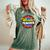 Wonder Teacher Super Woman Power Superhero Back To School Women's Oversized Comfort T-Shirt Moss