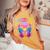 7Th Birthday Girl 7 Years Butterfly Number 7 Women's Oversized Comfort T-Shirt Mustard