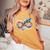 Acceptance Rainbow Infinity Symbol Women's Oversized Comfort T-Shirt Mustard