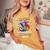 Autism Rainbow Sloth Seeing The World From Different Angle Women's Oversized Comfort T-Shirt Mustard