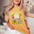 Big Sister Of The Wild One Birthday Zoo Animal Safari Jungle Women's Oversized Comfort T-Shirt Mustard