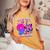 Birthday Girl 9 Year Old Butterfly Number 9 Women's Oversized Comfort T-Shirt Mustard