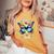 Blessed By God Loved By Jesus Christian Jesus Butterfly Women's Oversized Comfort T-Shirt Mustard