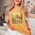 Bobcat Garden Flowers Painting Pet Mom Dad Women's Oversized Comfort T-Shirt Mustard