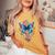 Butterfly With Flowers I Aesthetic Butterfly Women's Oversized Comfort T-Shirt Mustard