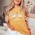 Cute Goose Bumps Animal Pun Lover & Graphic Women's Oversized Comfort T-Shirt Mustard