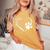 Dog Paw Print Heart For Mom For Dad Women's Oversized Comfort T-Shirt Mustard