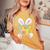 Egg Cited To Be A Big Sister Happy Easter Baby Announcement Women's Oversized Comfort T-Shirt Mustard