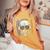 Edm Rainbow Skull Dj Rave Edm Party Women's Oversized Comfort T-Shirt Mustard