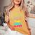 This Girl Glows Cute Girls Tie Dye Party Team Women's Oversized Comfort T-Shirt Mustard