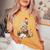 Goat Chicken Santa Hat Reindeer Christmas Lights Farm Animal Women's Oversized Comfort T-Shirt Mustard