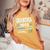 Grandma 2023 Loading Grandmother Grandma-To-Be Grandparents Women's Oversized Comfort T-Shirt Mustard