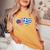 Greece Usa Flag T Heart Greek American Love Women's Oversized Comfort T-Shirt Mustard