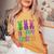 Happy Easter Day Bunnies Cute Bunny Girls Trendy 2024 Women's Oversized Comfort T-Shirt Mustard