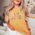 Happy To See Your Face Teacher Smile Daisy Back To School Women's Oversized Comfort T-Shirt Mustard