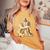 Italian Sculptor Michelangelo Pieta Statue Jesus Mother Mary Women's Oversized Comfort T-Shirt Mustard