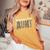 Leopard Auntie Aunt Baby Announcement Women's Oversized Comfort T-Shirt Mustard