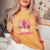 Merry Christmas With Pink Trees Xmas Costume Pajamas Women Women's Oversized Comfort T-Shirt Mustard