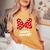 Mimi Mouse Family Vacation Bow Women's Oversized Comfort T-Shirt Mustard