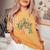 New Yaya Wildflower First Birthday & Baby Shower Women's Oversized Comfort T-Shirt Mustard