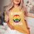 No Freedom Til We're Equal Rainbow Gay Lesbian Pride Women's Oversized Comfort T-Shirt Mustard