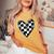 Race Car Checker Flag Racing Heart Auto Racer Women's Oversized Comfort T-Shirt Mustard