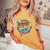 Retro Student Council Vibes Groovy School Student Council Women's Oversized Comfort T-Shirt Mustard