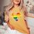 Soccer Heart Sport Lgbtq Rainbow Gay Pride Ally Women Women's Oversized Comfort T-Shirt Mustard