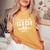 Soon To Be Gigi 2024 Loading Pregnancy Announcement Women's Oversized Comfort T-Shirt Mustard