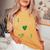 St Patrick's Day Baby Lucky Girl Syndrome Girls Women's Oversized Comfort T-Shirt Mustard