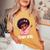 Team Girl Baby Announcement Gender Reveal Party Women's Oversized Comfort T-Shirt Mustard