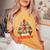 Three Gnome For Merry Christmas Buffalo Leopard Women's Oversized Comfort T-Shirt Mustard