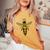 Vintage Queen Bee Earth Day Nature Love Save The Bees Women's Oversized Comfort T-Shirt Mustard