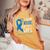 I Wear Blue For My Wife Warrior Colon Cancer Awareness Women's Oversized Comfort T-Shirt Mustard