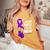 I Wear Purple For My Mom Lupus Awareness Support Women's Oversized Comfort T-Shirt Mustard