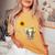 You-Are-My-Sunshine Elephant Sunflower Hippie Quote Song Women's Oversized Comfort T-Shirt Mustard