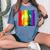 Bernie Sanders Gay Lgbtq Rainbow Vintage Democrat Voter Women's Oversized Comfort T-Shirt Blue Jean